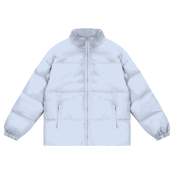 Unisex Zipper Puffer Coat