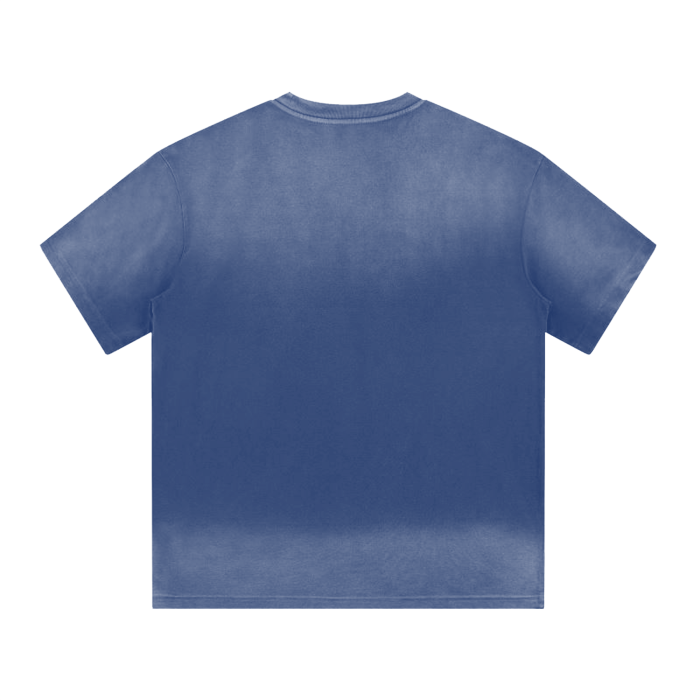 “I” Shaped Monkey Washed Drop Shoulder T-Shirt