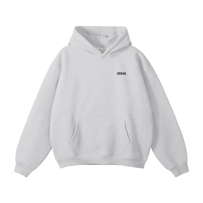 Streetwear Unisex Oversized Solid Color Fleece Hoodie