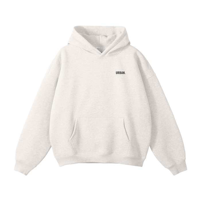 Streetwear Unisex Oversized Solid Color Fleece Hoodie