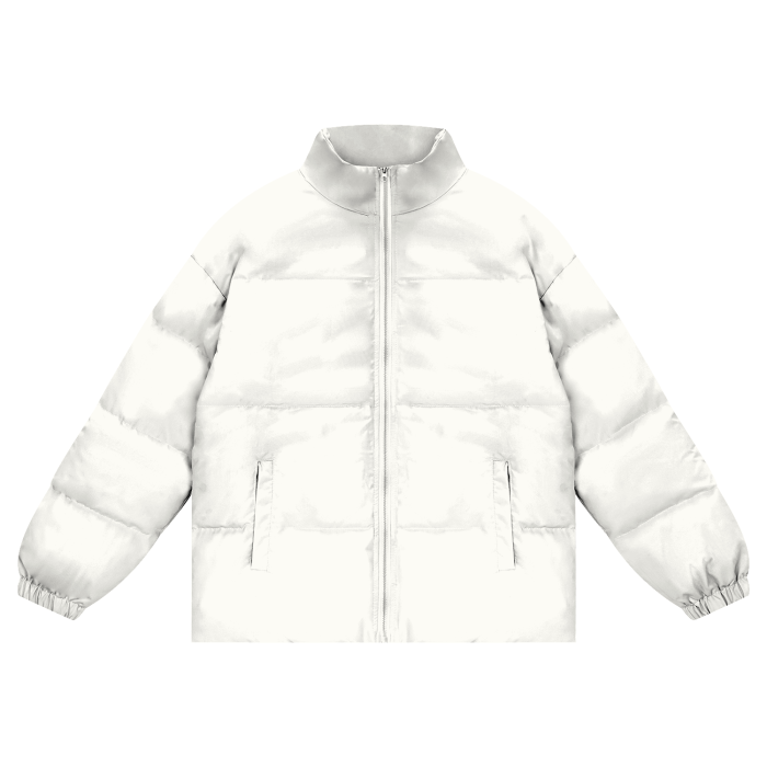 Unisex Zipper Puffer Coat