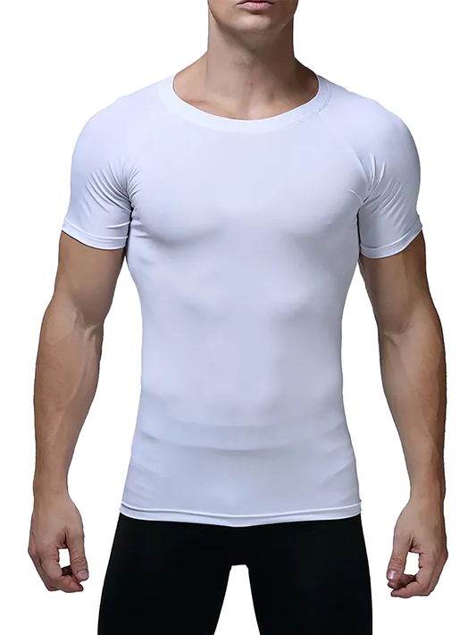 Men's Raglan Sleeve Sports Compression Tee