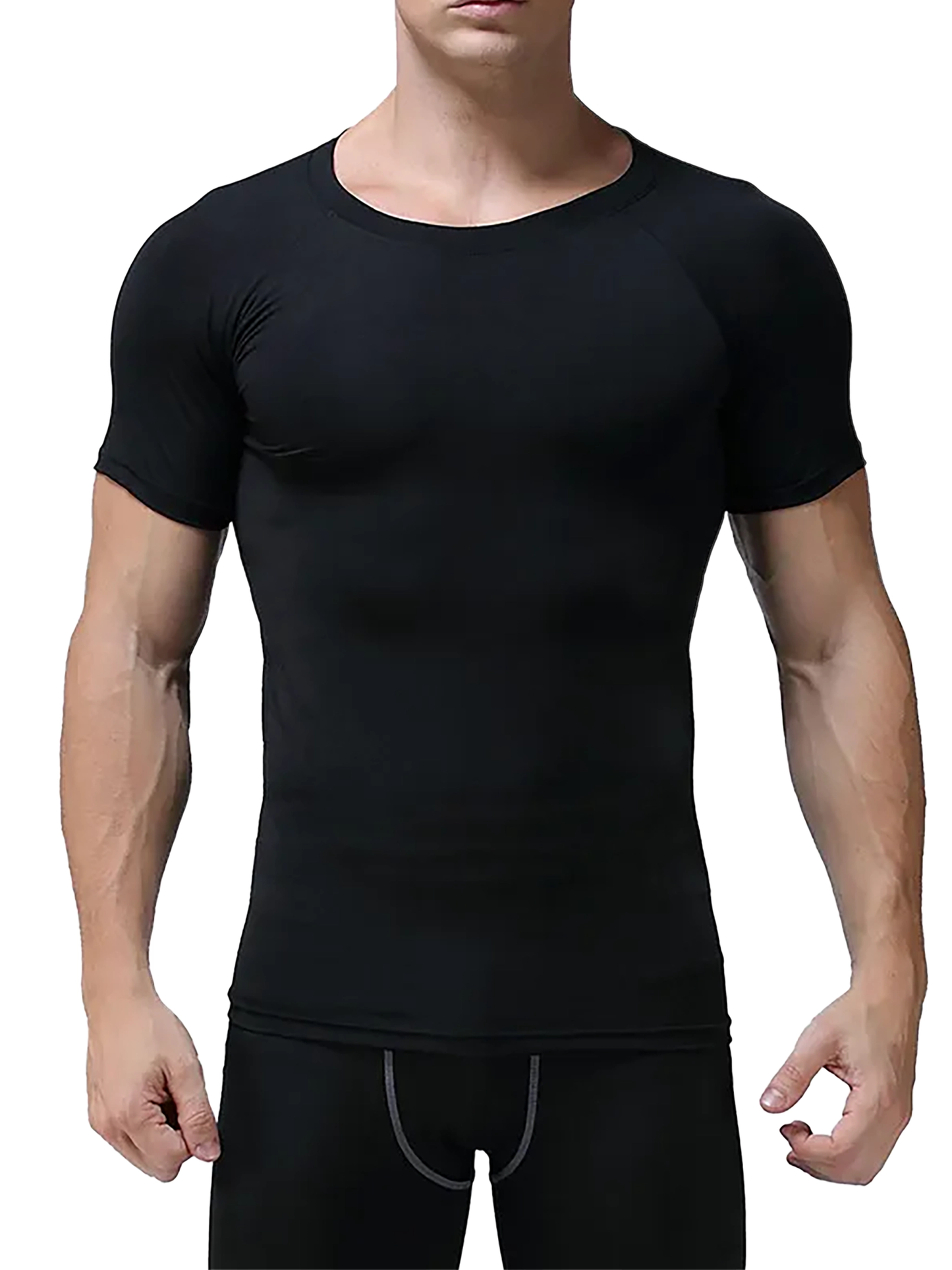 Men's Raglan Sleeve Sports Compression Tee